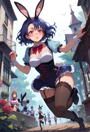 zombie_land_saga,mizuno_ai,bunny girl  - AI generated anime art