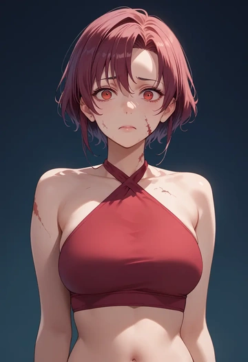 zombie_land_saga,mizuno_ai,halter top,track pants  - AI generated anime art