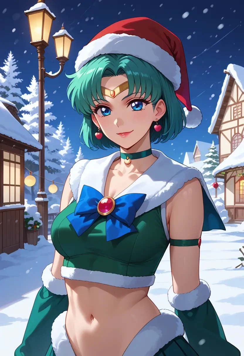 bishoujo_senshi_sailor_moon,mizuno_ami,Christmas,dress  - 