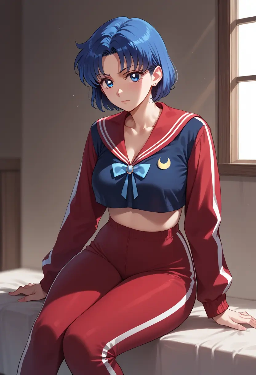 bishoujo_senshi_sailor_moon,mizuno_ami,athletic,track suit  - 