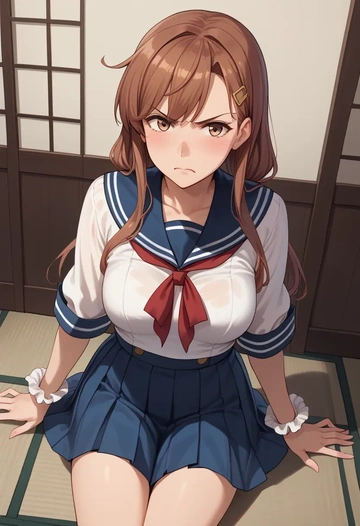 kantai_collection,mochizuki_(kancolle),sailor, uniform  - AI generated anime art