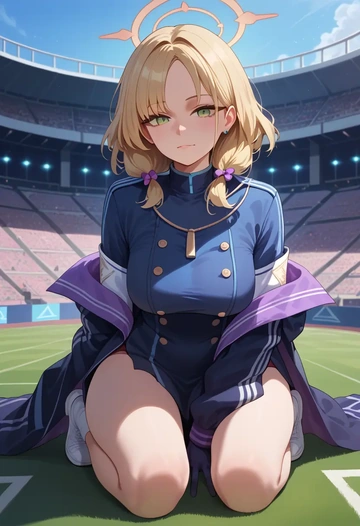 blue_archive,momoi_(blue_archive),athletic  - AI generated anime art