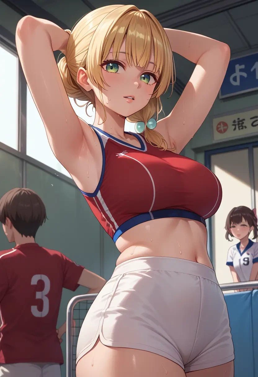 hololive,momosuzu_nene,volleyball uniform  - 