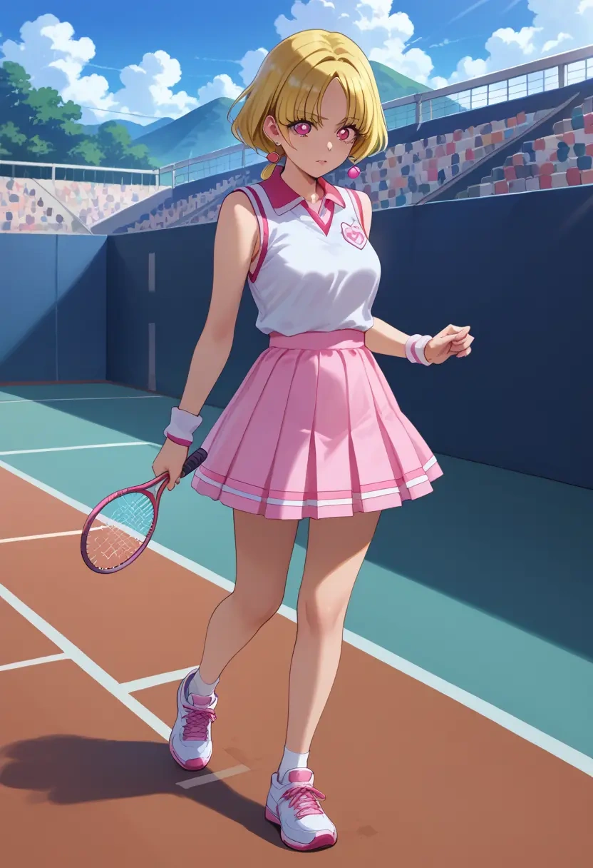 precure,momozono_love,tennis skirt  - 