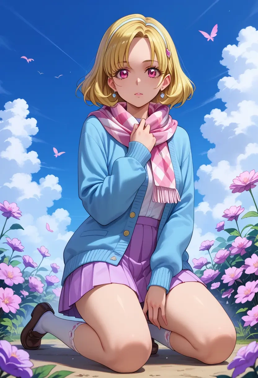 precure,momozono_love,spring,student uniform,cardigan  - 