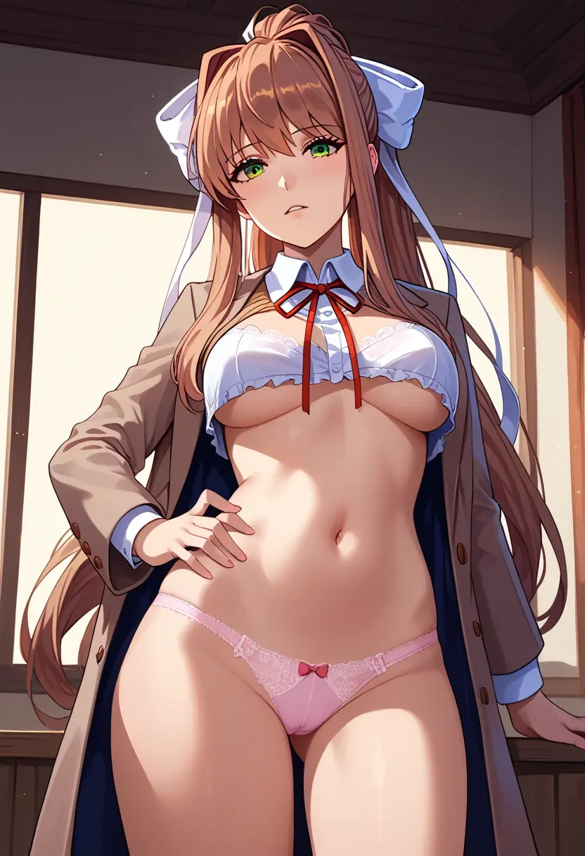 doki_doki_literature_club,monika_(doki_doki_literature_club),lingerie  - 