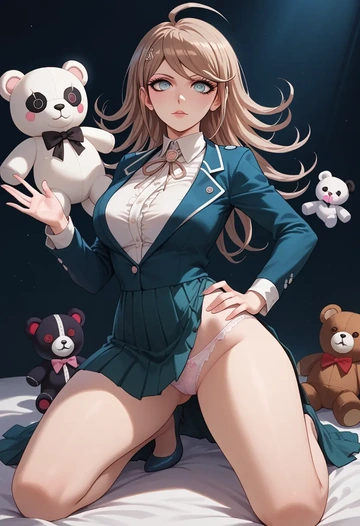 danganronpa_(series),monokuma,lingerie  - AI generated anime art