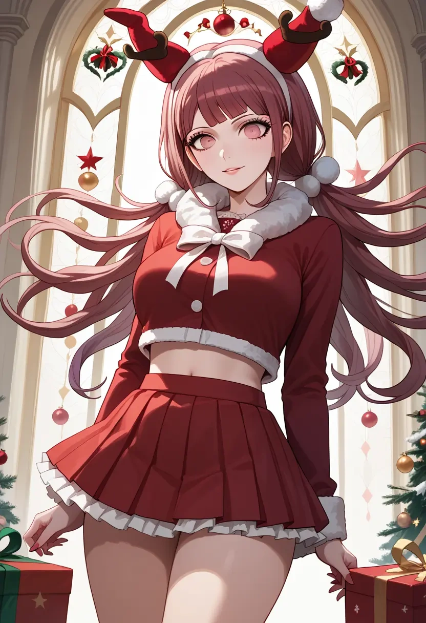 danganronpa_(series),monomi_(danganronpa),Christmas,skirt  - 