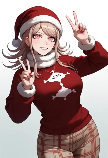 danganronpa_(series),monomi_(danganronpa),Christmas  - AI generated anime art