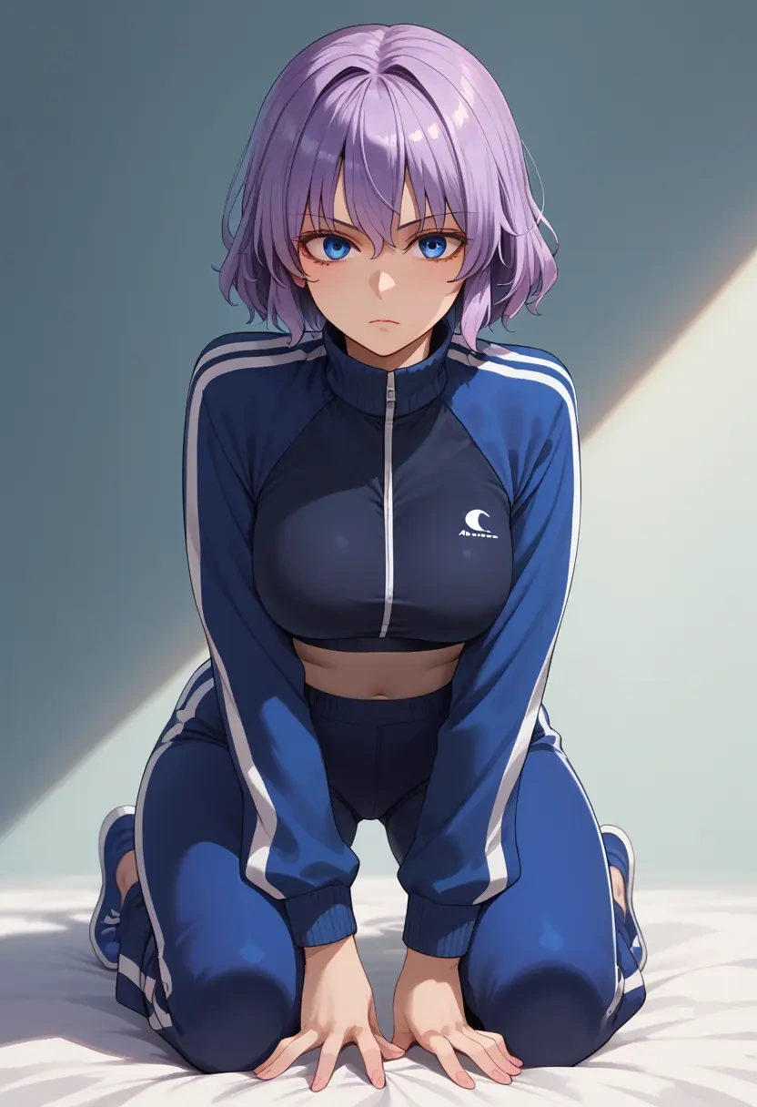 touhou,mononobe_no_futo,athletic,track suit  - 