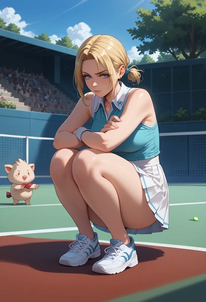 final_fantasy,moogle,tennis skirt  - 