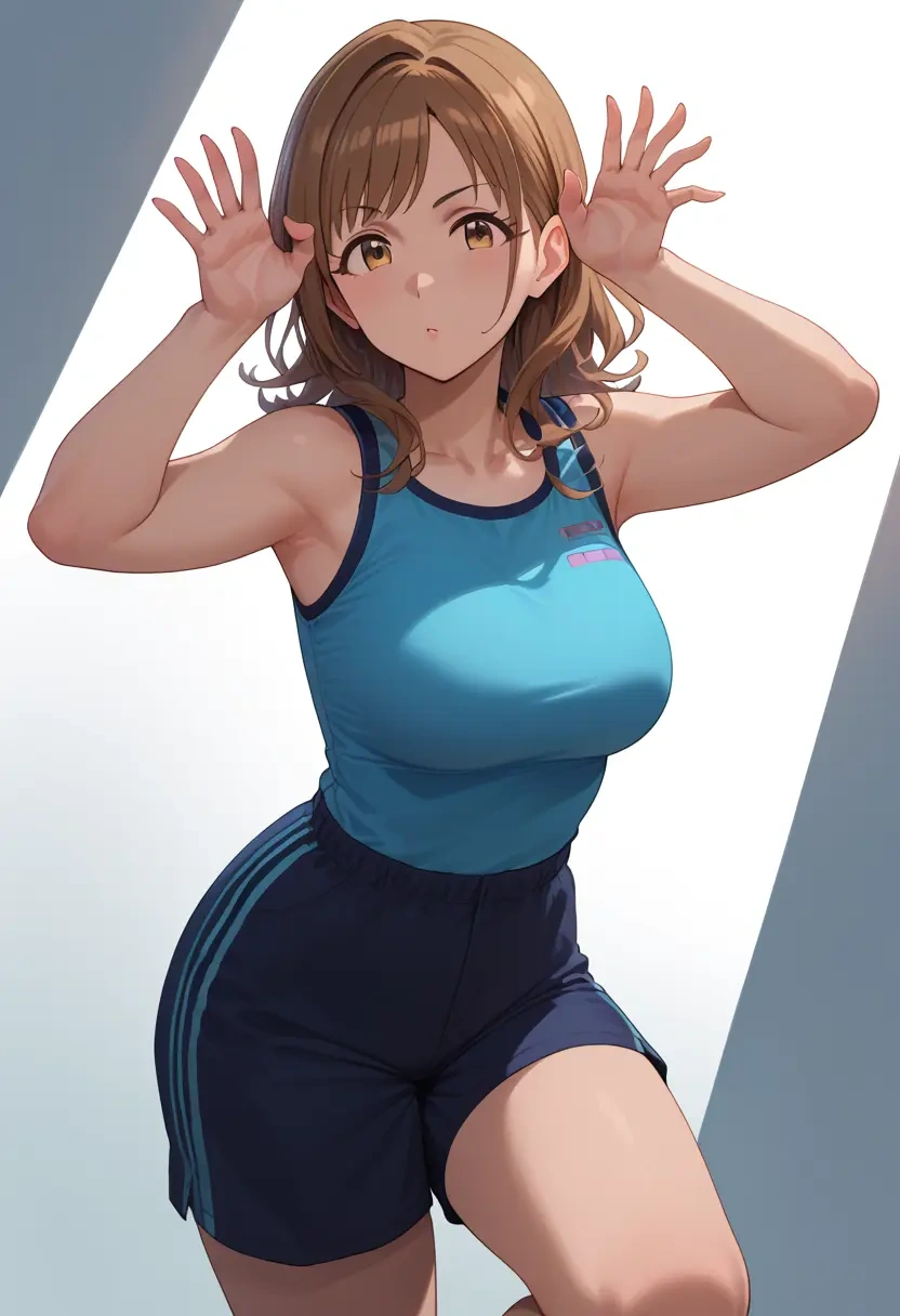 idolmaster,morikubo_nono,athletic,shorts,sexy  - 