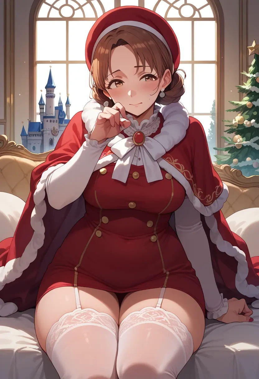 idolmaster,morikubo_nono,Christmas,sexy, stockings,  - 