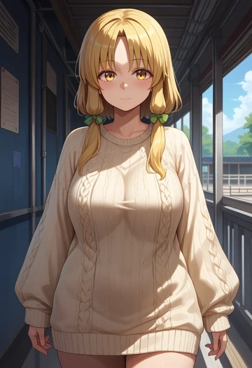 touhou,moriya_suwako,sweater  - AI generated anime art