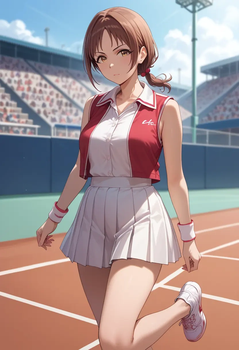 idolmaster,moroboshi_kirari,tennis skirt  - 