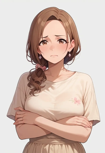 idolmaster,moroboshi_kirari,pop art shirt,dolphin shorts  - AI generated anime art