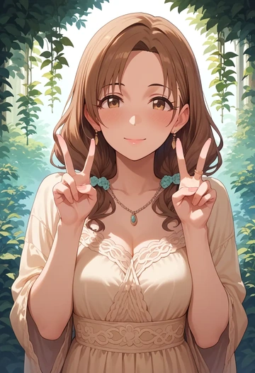 idolmaster,moroboshi_kirari,mesh graffiti top,dolphin shorts  - AI generated anime art