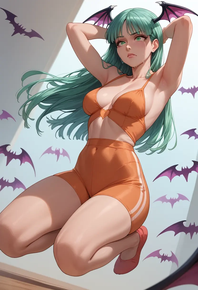 vampire_(game),morrigan_aensland,yoga shorts  - 