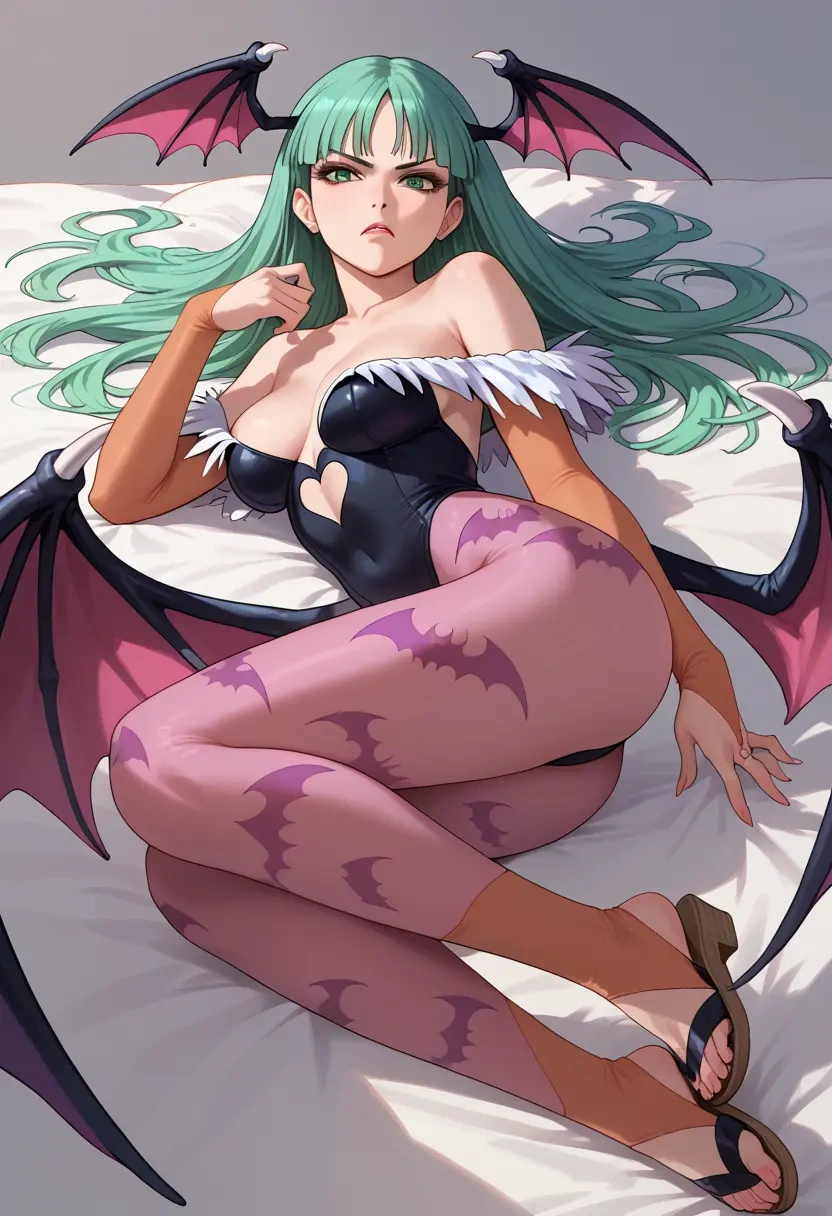 vampire_(game),morrigan_aensland,spring,elegant woman,bodycon dress  - 