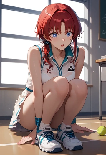 arknights,mostima_(arknights),tennis skirt  - AI generated anime art