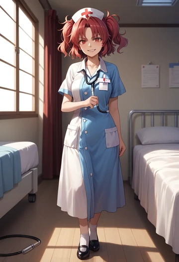 touhou,motoori_kosuzu,nurse  - AI generated anime art