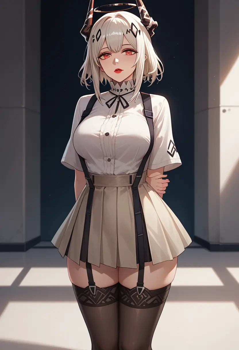 arknights,mudrock_(arknights),secretary,stockings  - 