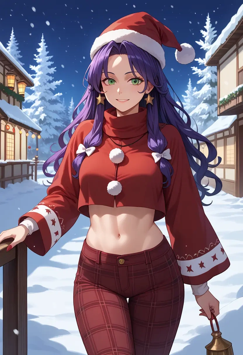 touhou,murasa_minamitsu,Christmas,plaid trousers  - 