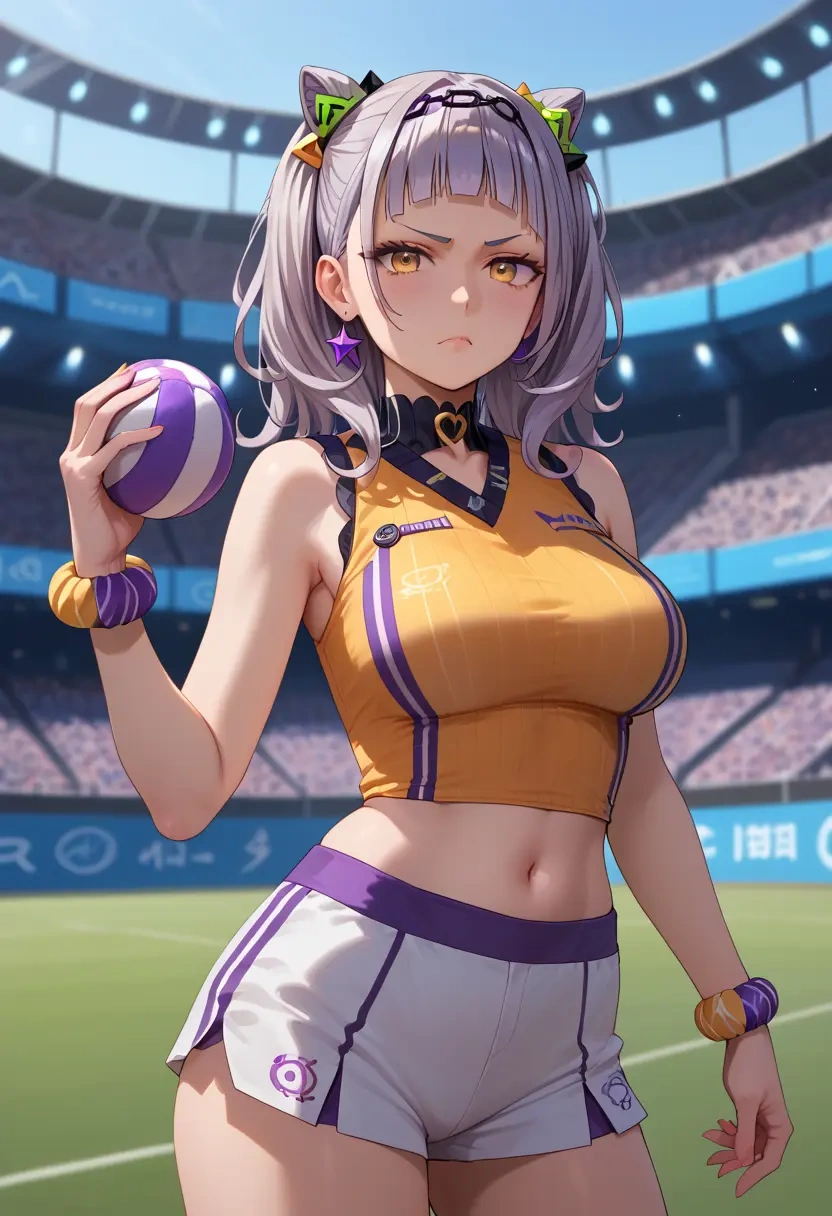 hololive,murasaki_shion_(1st_costume),athletic  - 