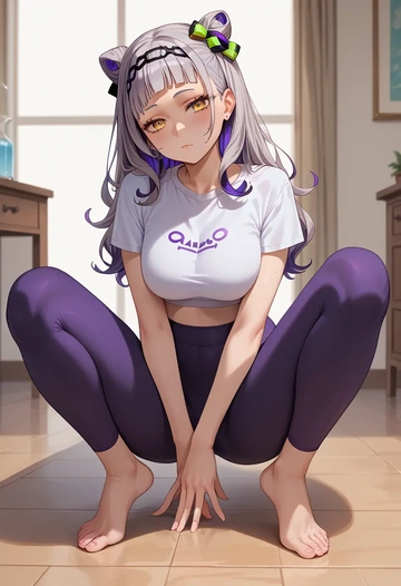 hololive,murasaki_shion,yaga pants  - AI generated anime art