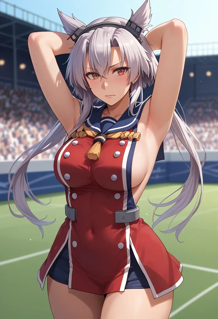 kantai_collection,musashi_kai_ni_(kancolle),athletic  - 