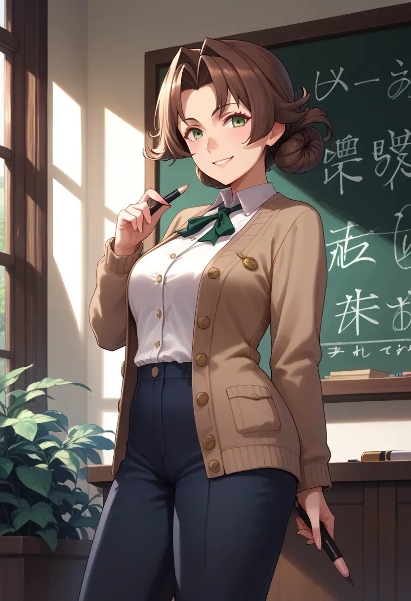 kantai_collection,mutsu_(kancolle),teacher, sweater  - 