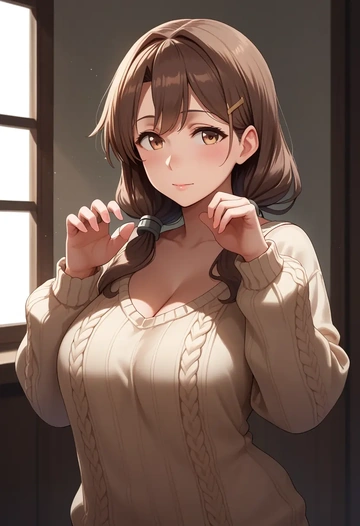 kantai_collection,mutsuki_(kancolle),sweater  - AI generated anime art