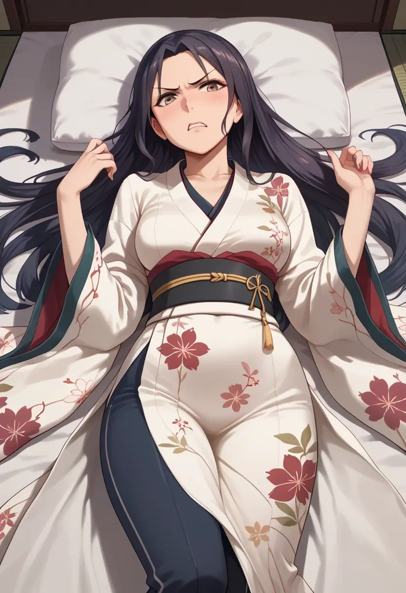 kantai_collection,myoukou_(kancolle),kimono,silk,wide-leg trousers  - 