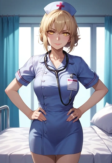 fate_(series),mysterious_heroine_x_alter_(fate),nurse  - AI generated anime art