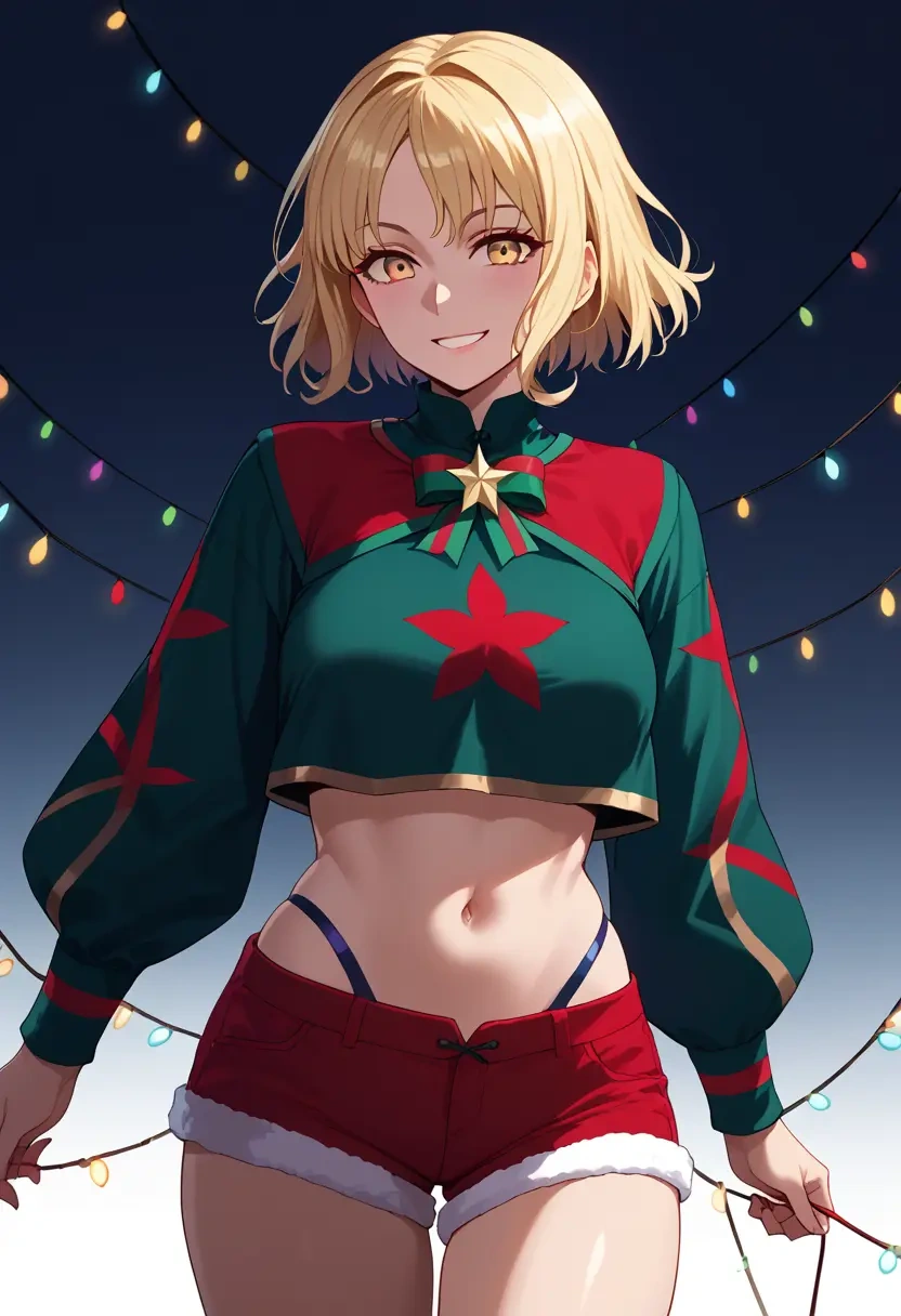 fate_(series),mysterious_heroine_x_alter_(fate),Christmas,red velvet shorts  - 