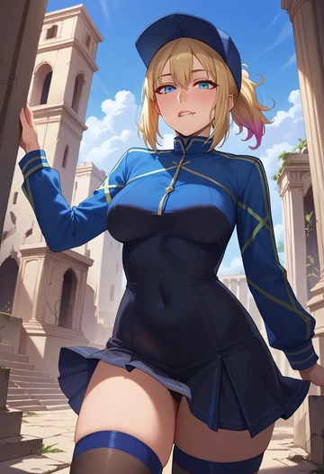 fate_(series),mysterious_heroine_xx_(fate),secretary, stockings  - AI generated anime art