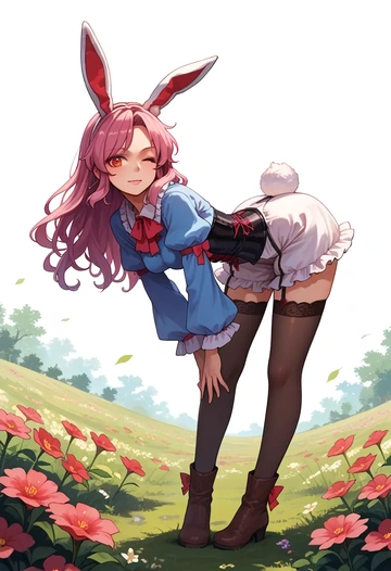 touhou,mystia_lorelei,bunny girl  - AI generated anime art