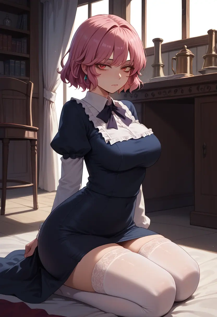 touhou,mystia_lorelei,secretary, stockings  - 