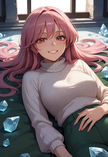 touhou,mystia_lorelei,sweater  - AI generated anime art