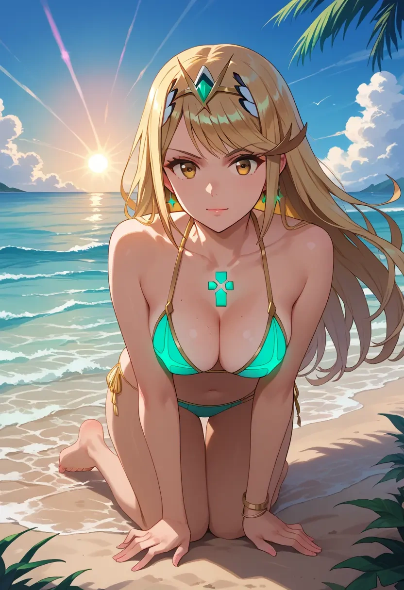 xenoblade_chronicles_(series),mythra_(xenoblade),bikini  - 