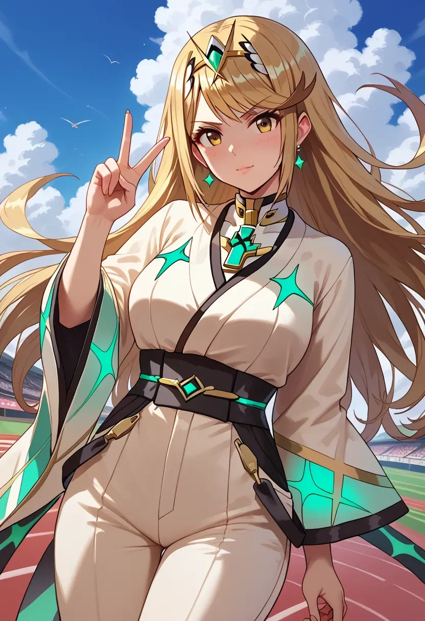 xenoblade_chronicles_(series),mythra_(xenoblade),kimono,silk,wide-leg trousers  - 