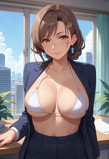 kantai_collection,nachi_(kancolle),OL, bikini, sexy  - AI generated anime art