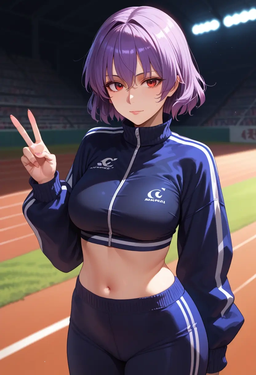 touhou,nagae_iku,athletic,track suit  - 