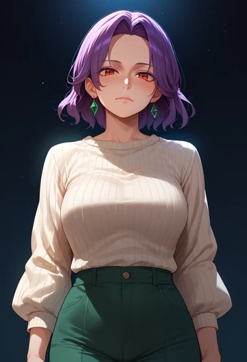 touhou,nagae_iku,sweater  - AI generated anime art