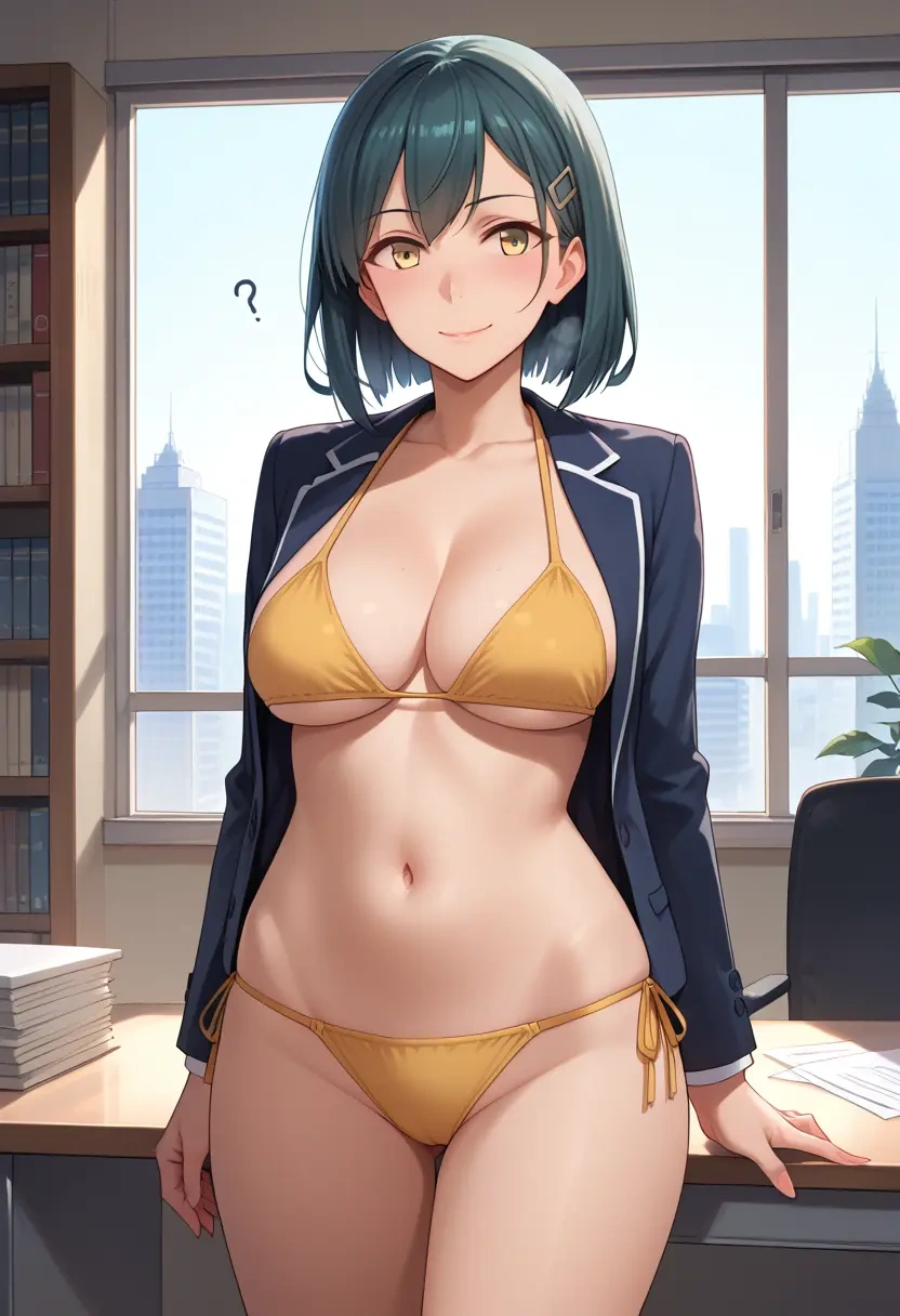 kantai_collection,naganami_(kancolle),OL, bikini, sexy  - 