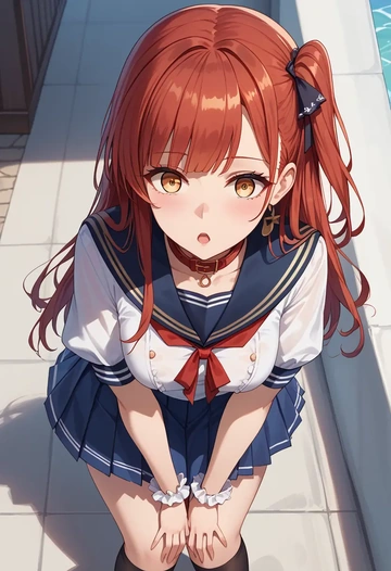 azur_lane,nagato_(azur_lane),sailor, uniform  - AI generated anime art