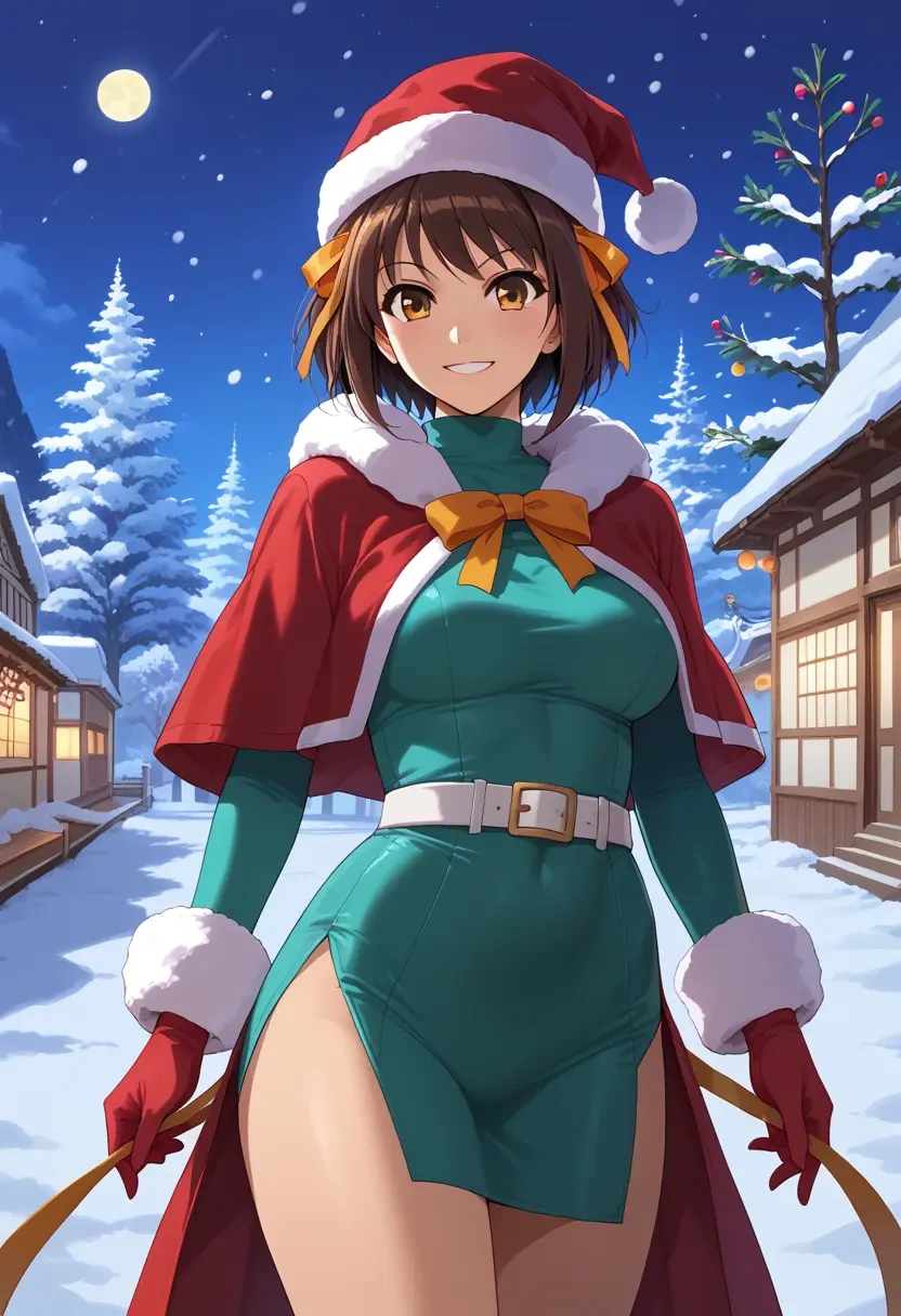 suzumiya_haruhi_no_yuuutsu,nagato_yuki,Christmas,dress  - 