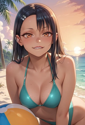 ijiranaide_nagatoro_san,nagatoro_hayase,bikini  - AI generated anime art