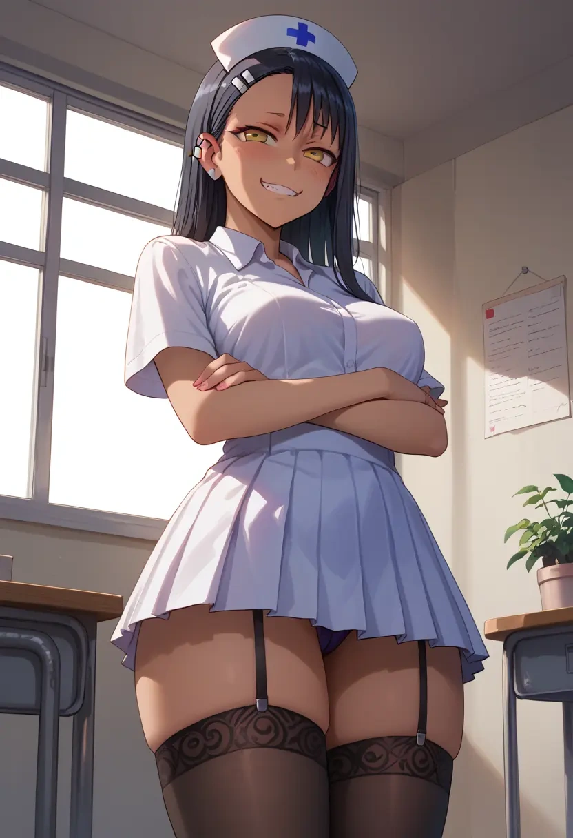 ijiranaide_nagatoro_san,nagatoro_hayase,nurse pantyhose,mini skirt, sexy  - 