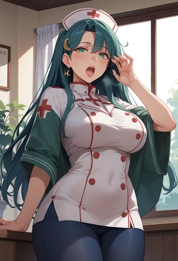 kantai_collection,nagatsuki_(kancolle),nurse  - AI generated anime art